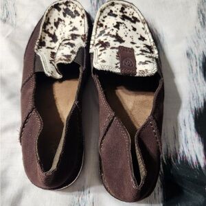 Real cow hide ariat women’s shoes